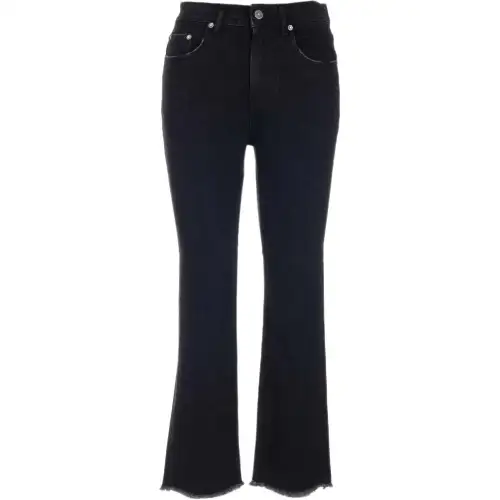 cropped straight-leg jeans