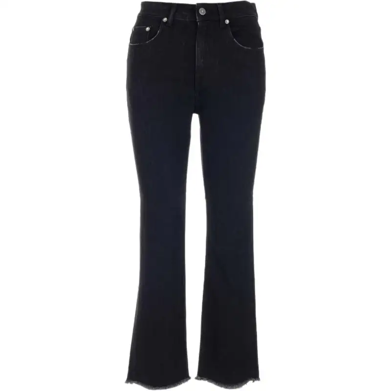 cropped straight-leg jeans