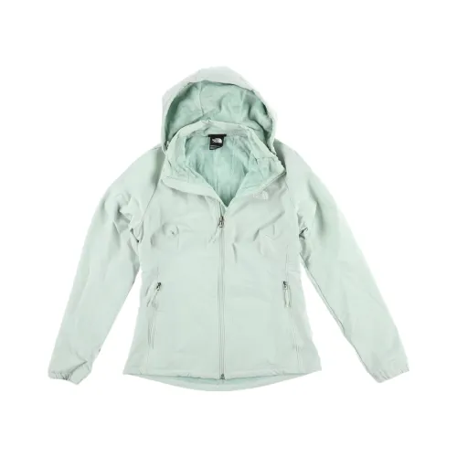 THE NORTH FACE Jackets Women's Mist Green Hooded Moderate Soft Shell
