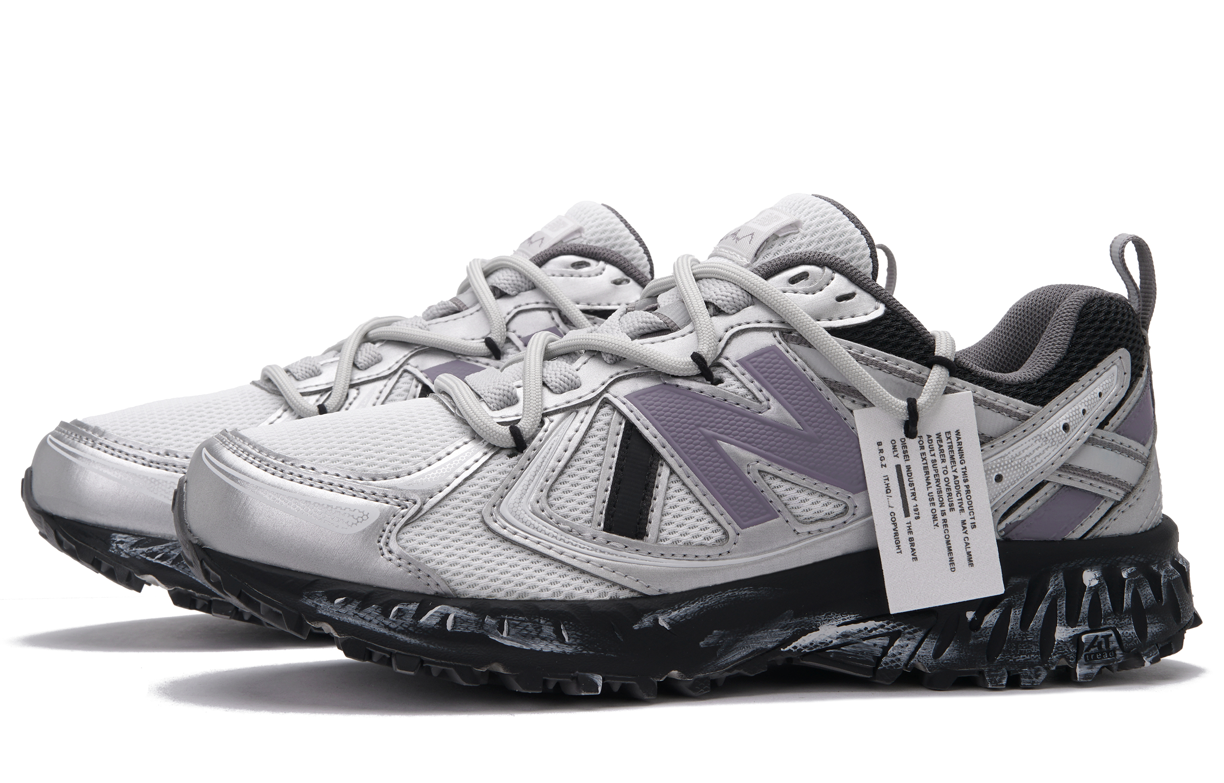 New Balance NB 410 V5 Low top Running Shoes Unisex Purple Gray Silver