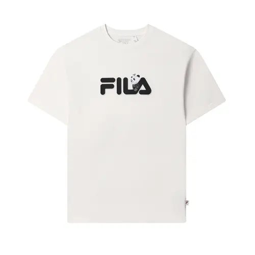 FILA Heritage T Shirt Unisex Cloud White