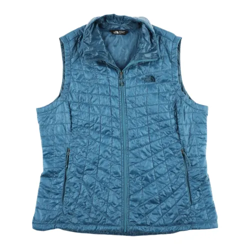 THE NORTH FACE Vests Women's Blue Stand Collar Moderate Other