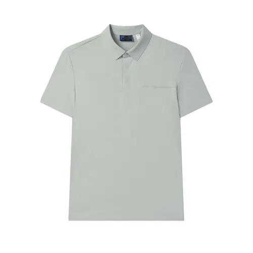FILA Polo Shirts Men's Rhythm Gray Polo Collar Moderate Straight Fit