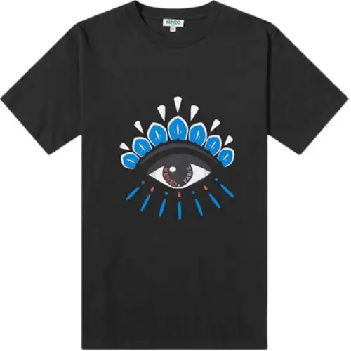KENZO T Shirts Men's Black Crew Neck Moderate