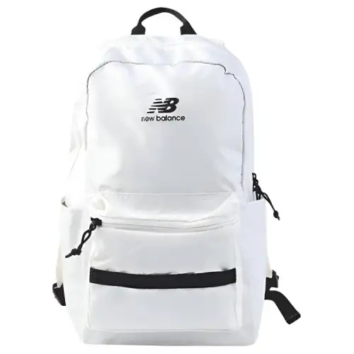 New Balance Fabric Laptop Bag Backpack Unisex White