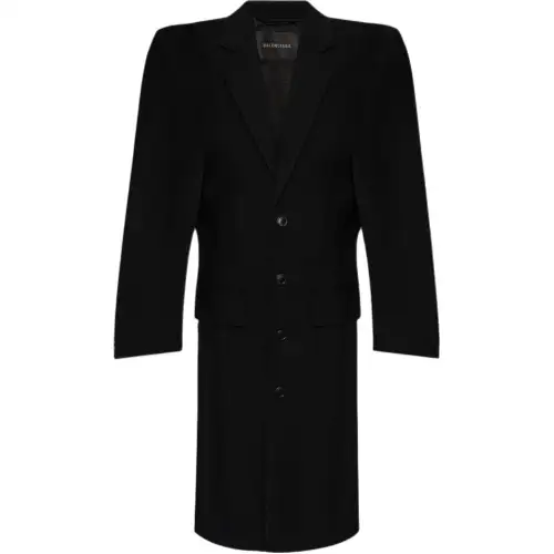 Balenciaga Single Breasted Mid Length Coat