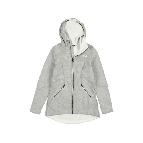 THE NORTH FACE Jackets Women's Gray White Hooded Moderate Soft Shell