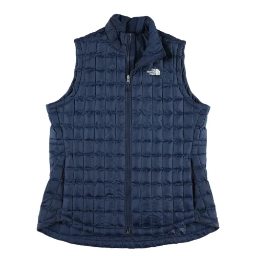 THE NORTH FACE Vests Women's Blue Stand Collar Moderate Other