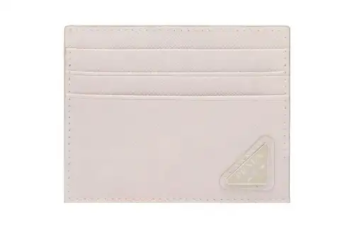 PRADA Saffiano Leather Card Holder Men's White