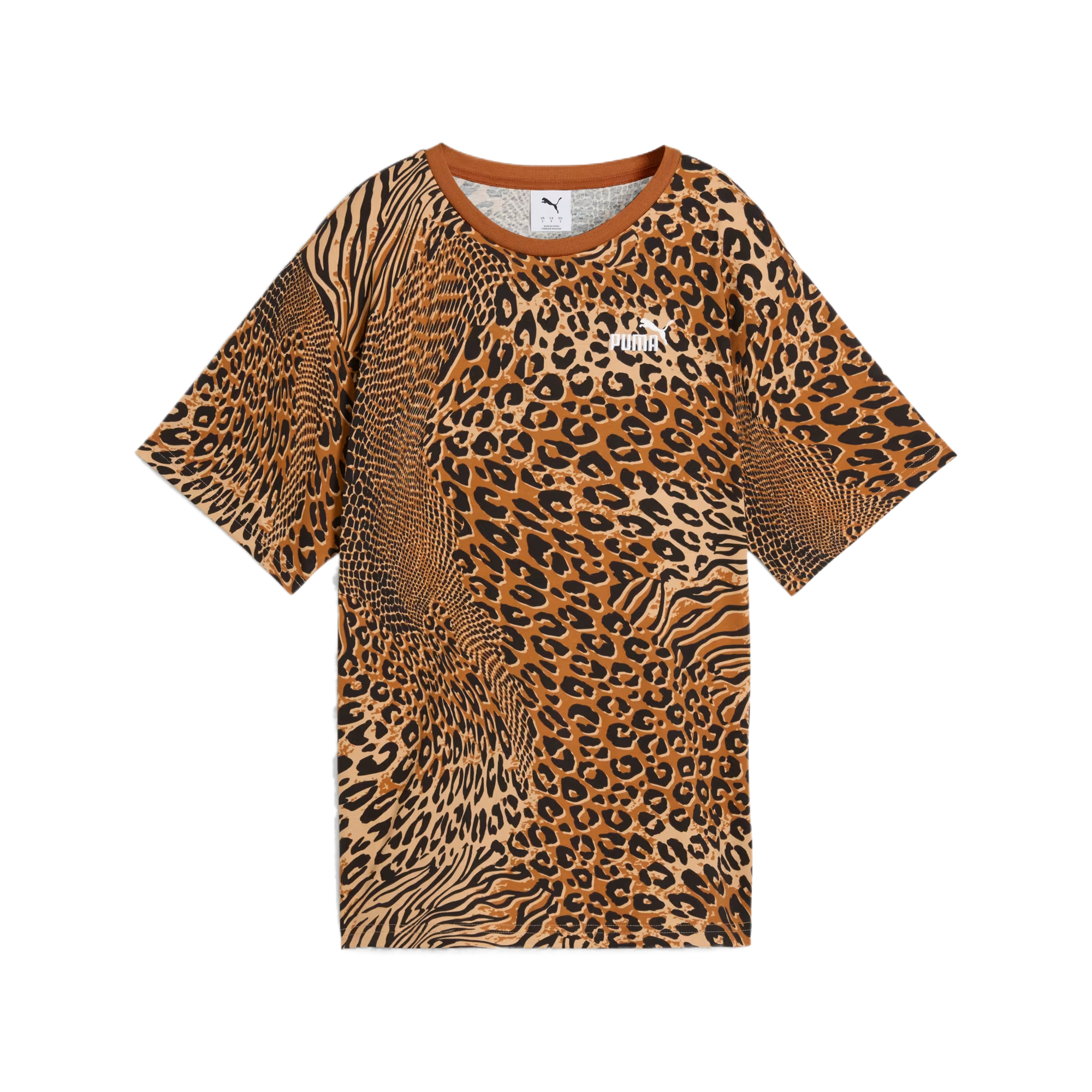 PUMA Essentials Graphic Drop Shoulder Sleeve T Shirt Women's