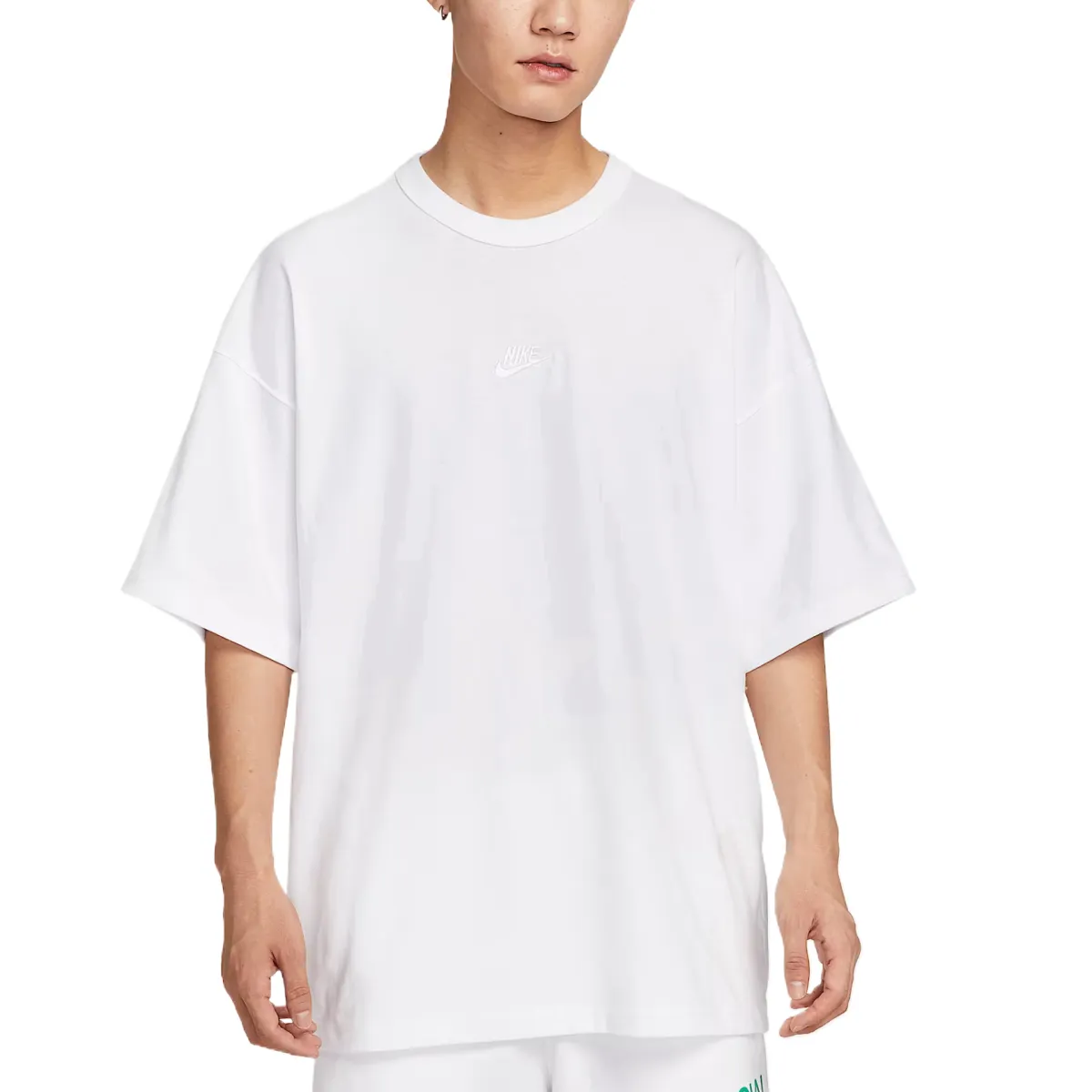 Nike Sportswear T-Shirts Men's White Crew Neck Moderate