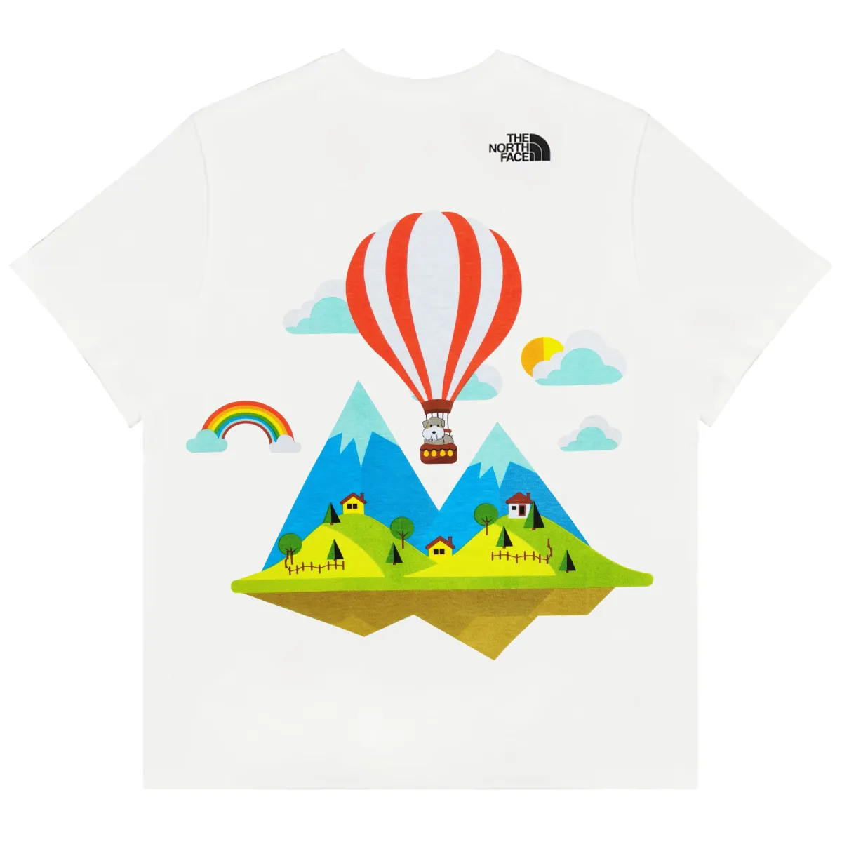 THE NORTH FACE T-Shirts Unisex White Crew Neck Moderate Straight Fit