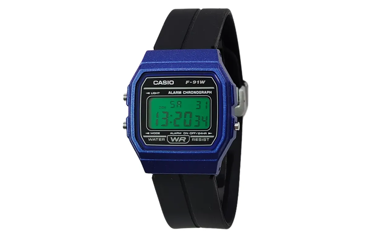 CASIO Custom Collection Quartz Movement Silicone Strap Watch Unisex Black Dial