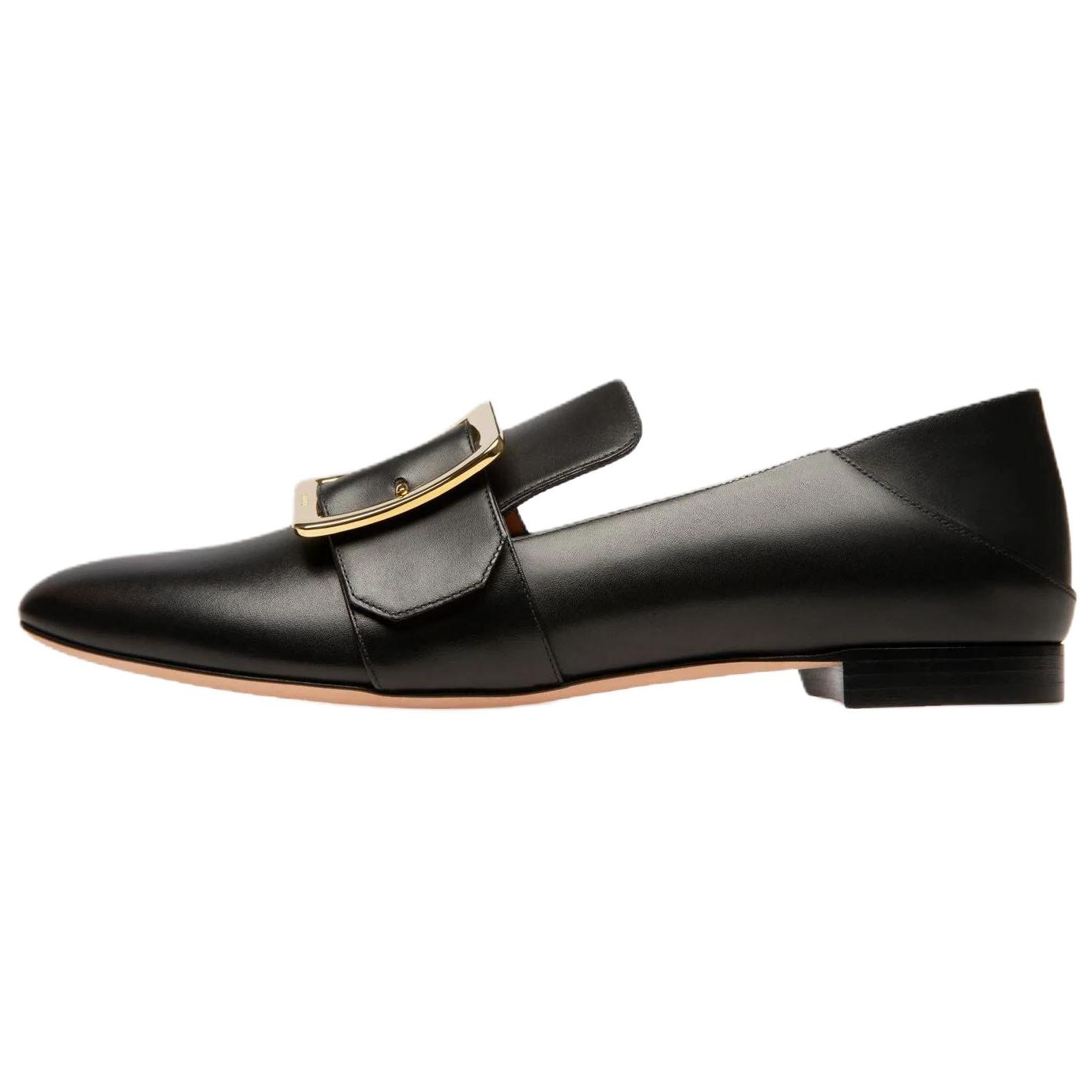 BALLY Барри Джанель Олд стандартный сторона квадрат с застежкой женский для отдыха туфли женский черный