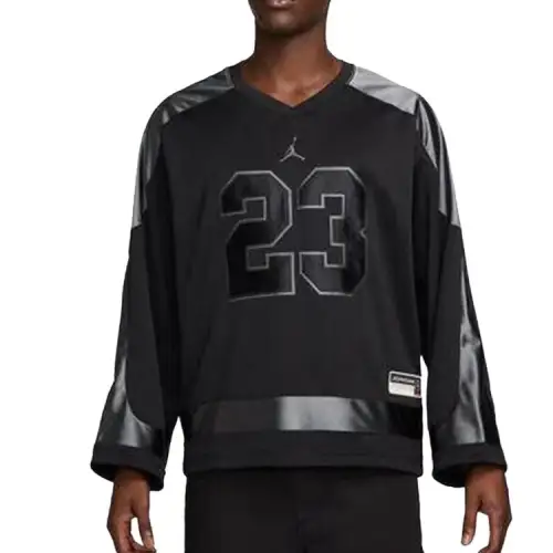 Jordan Brooklyn Hockey V neck T shirt
