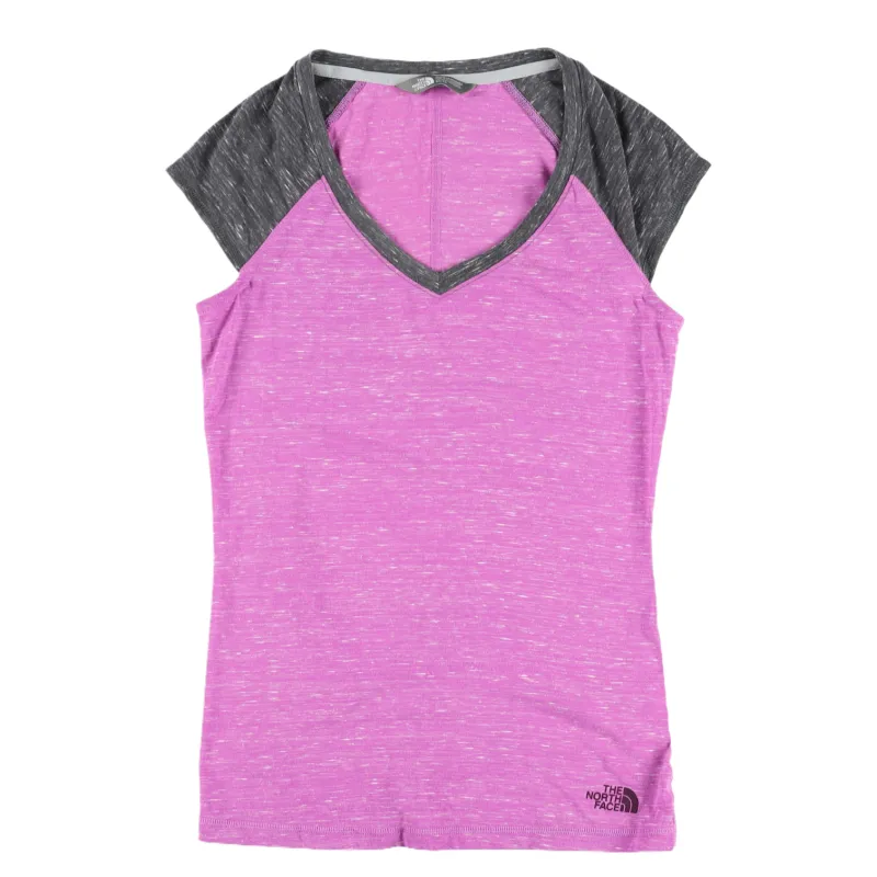 THE NORTH FACE Raglan Sleeve T Shirt Women's Fuchsia