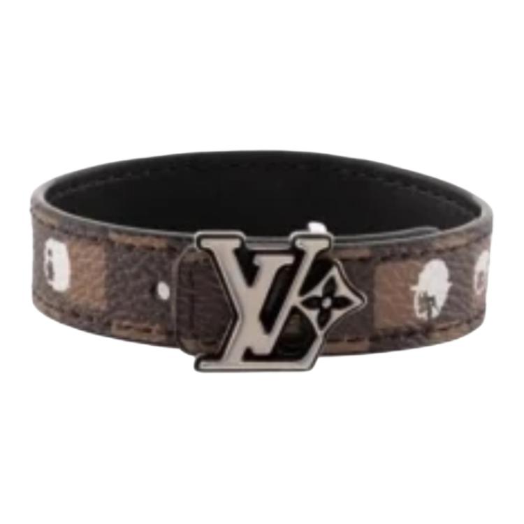 Браслет Louis Vuitton x Nigo (черно-коричневый)