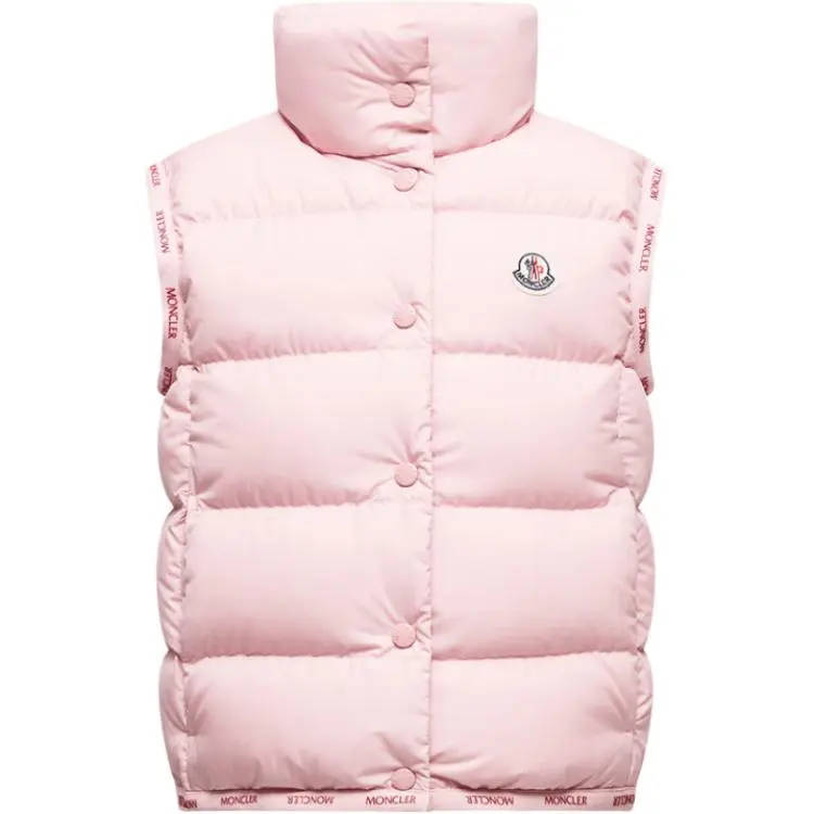 Moncler Down Vest Badia Down Gilet Pink Children Aged 3 7 Years Old