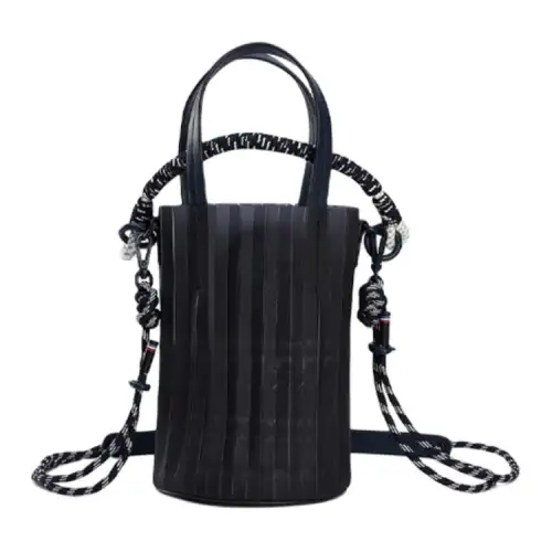 FILA Polyurethane, Synthetic Leather Shoulder Bag, Crossbody Bag, Handbag Regular Women's Black
