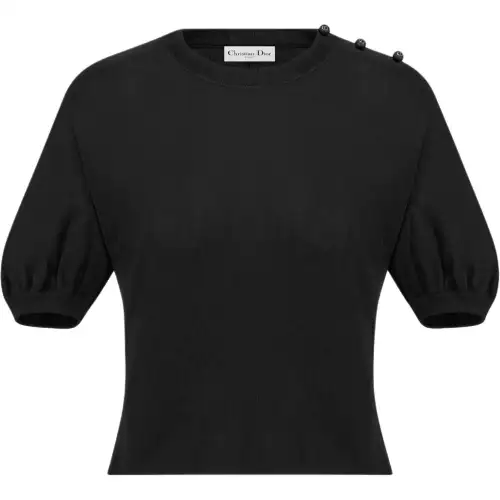 DIOR Knitwear Women's Black Crew Neck Moderate Other