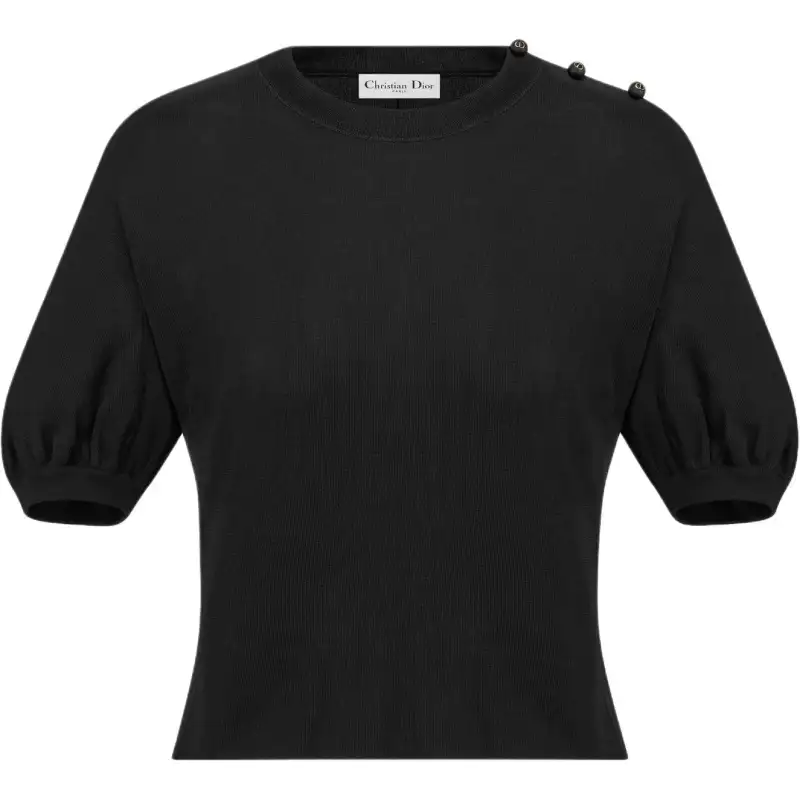 DIOR Knitwear Women's Black Crew Neck Moderate Other