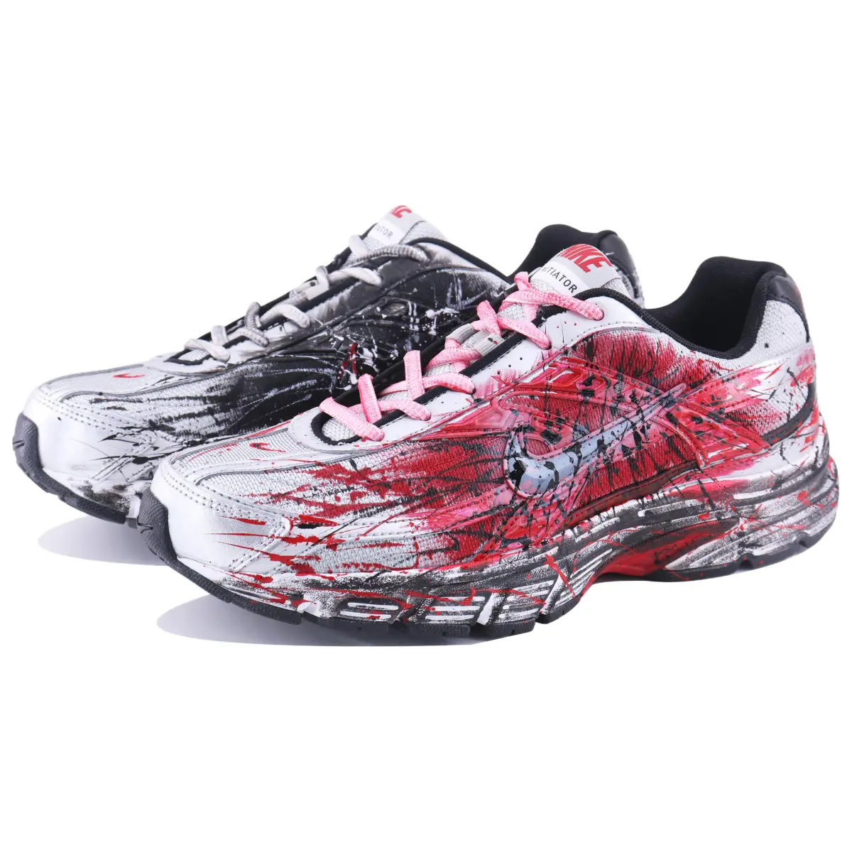 Nike Initiator Low top Casual City Commuting Running Shoes Men's White Red