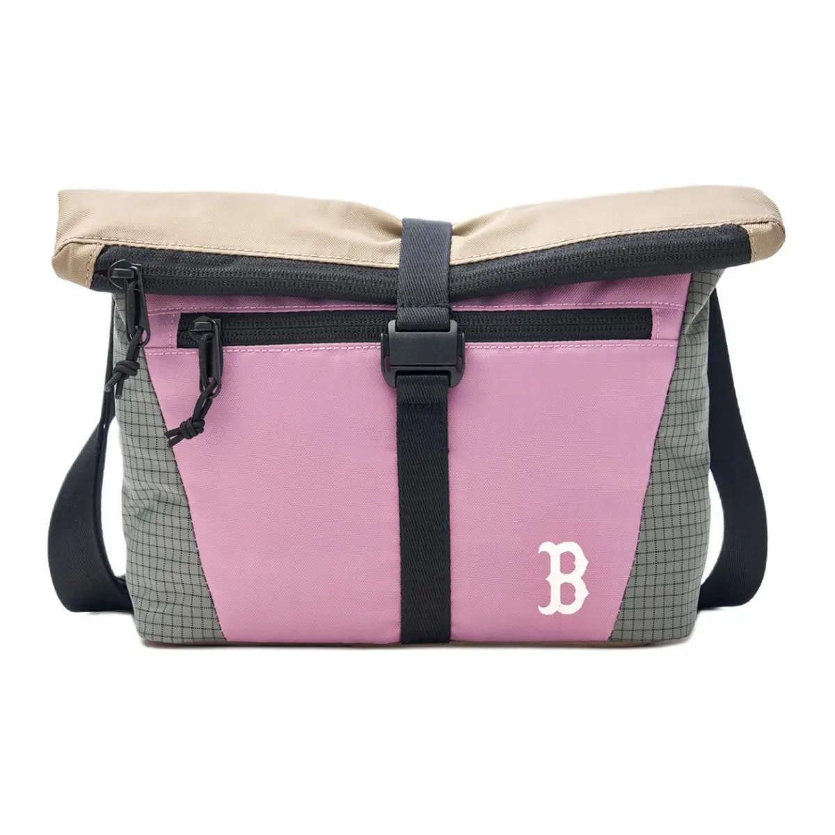 MLB Boston Red Sox Polyester Shoulder Bag, Crossbody Bag Unisex Multicolor
