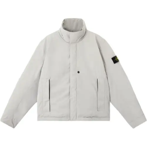 STONE ISLAND Logo Patch High Neck Jacket