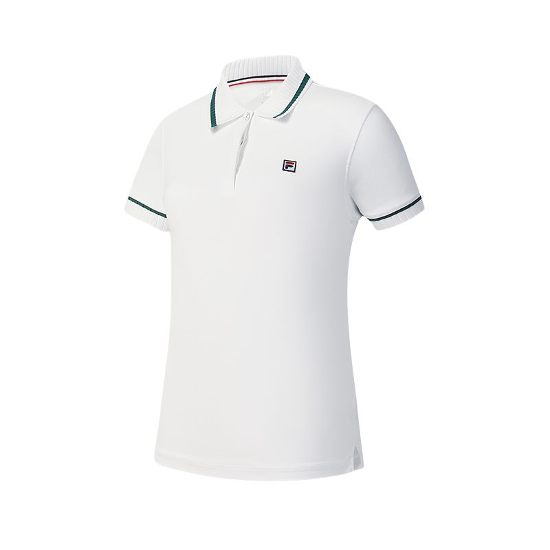Женская футболка Polo Fila TENNIS (белая)