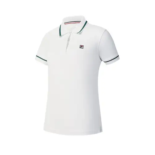 FILA Tennis Polo Shirt Women's Jade White