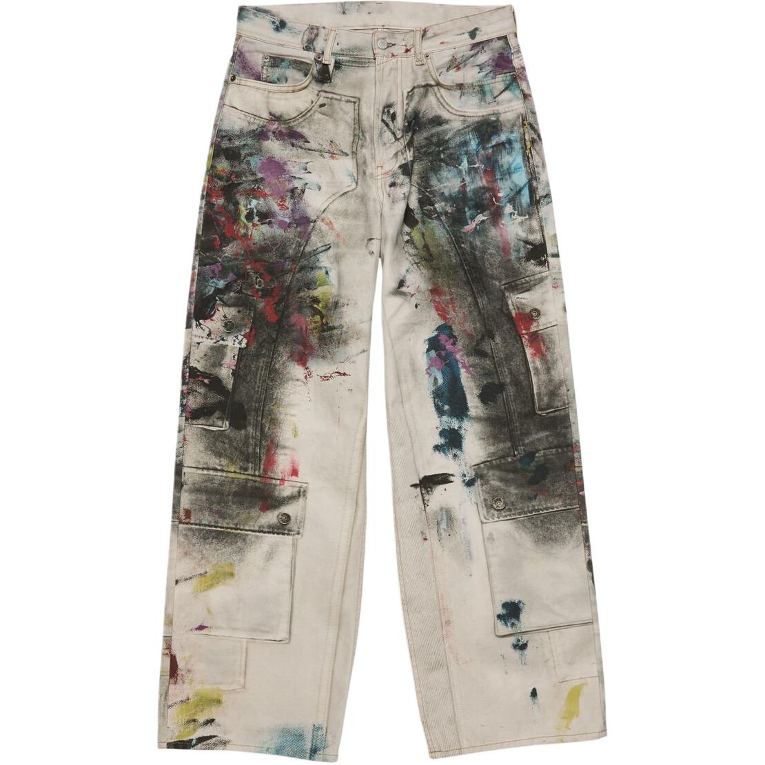 Джинсы Acne Studios 1981 (синие с граффити)
