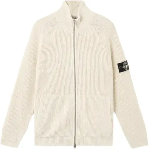 STONE ISLAND Logo Badge Cardigan