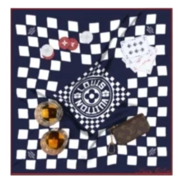 Шарф Louis Vuitton (синий)