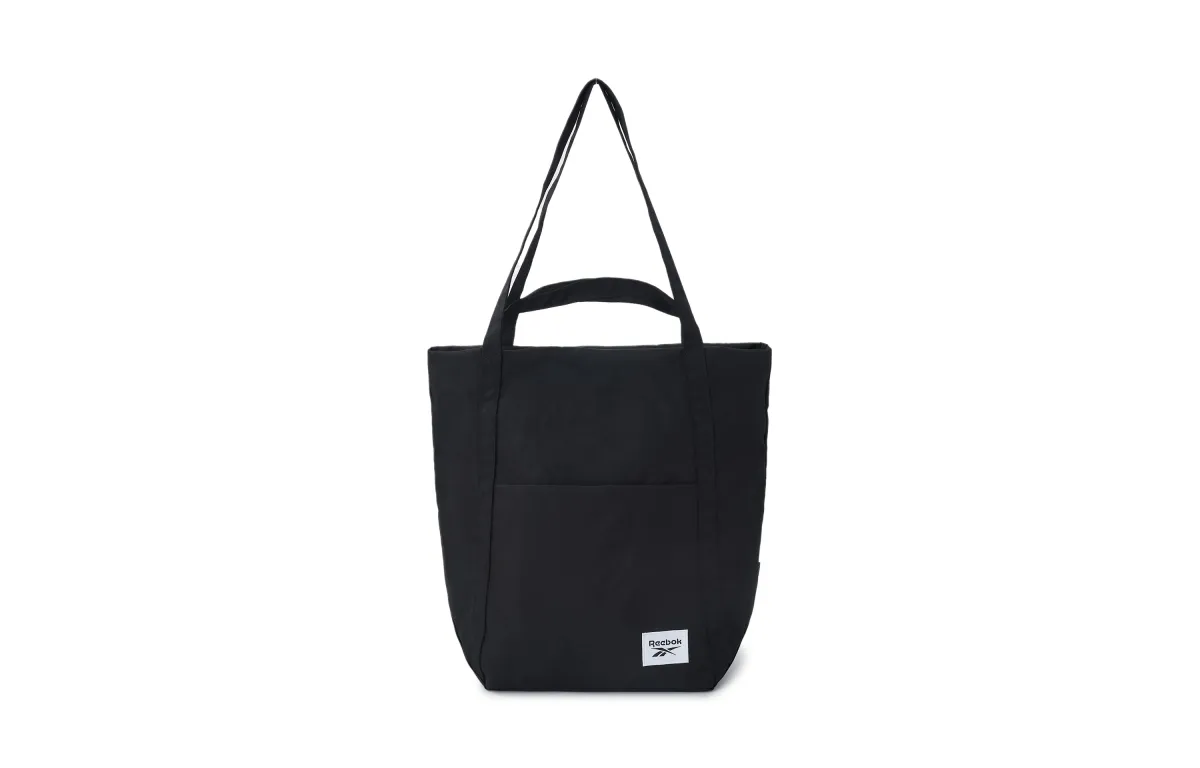Reebok Fabric Tote Shopping Bag Shoulder Bag Handbag Unisex Light Purple/Black