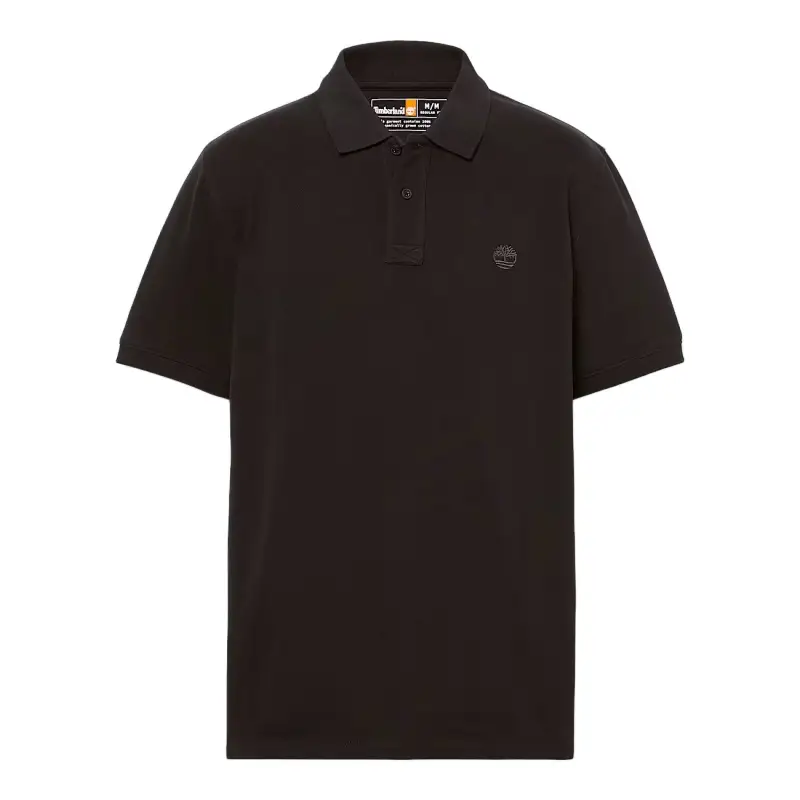 Timberland Polo Shirts Men's Black Polo Collar Moderate