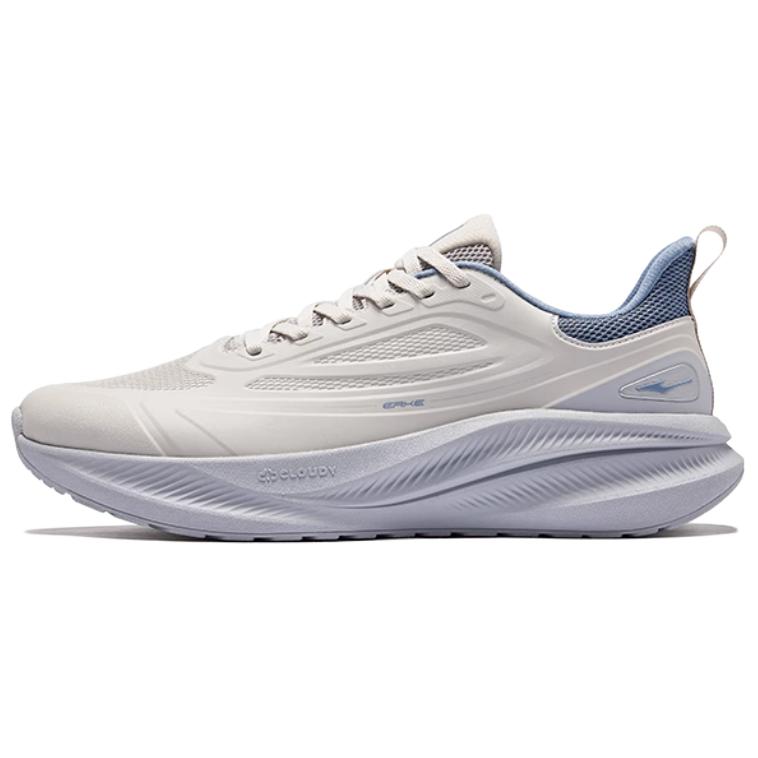 Erke Abrasion Resistant Breathable Abrasion Resistant Breathable Low top Casual Running Shoes Men’s Gray