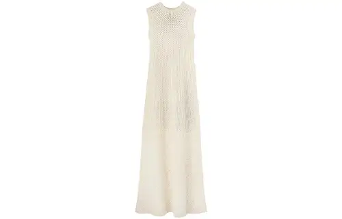 Loro Piana Engadin Dress Sleeveless Dress Women's White