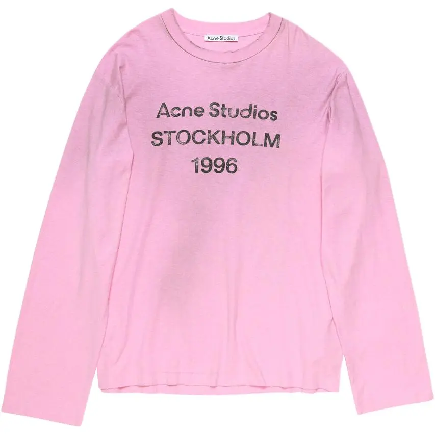 Acne Studios Logo print Distressed T shirt