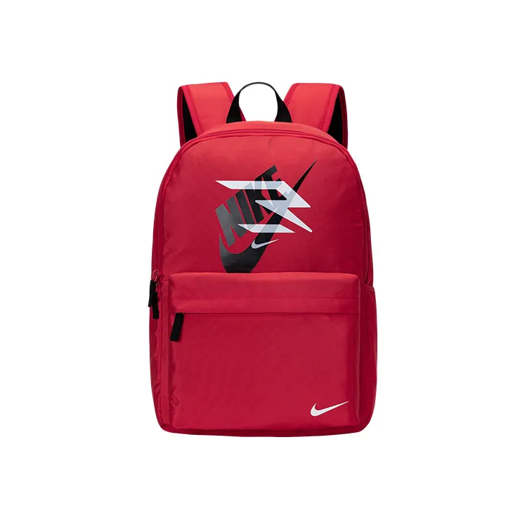 Nike Polyester Backpack Regular Unisex Red Lotus Flower