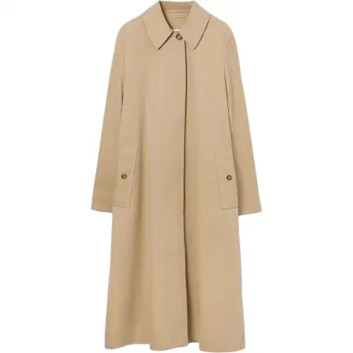 Burberry Coats Women's Honey Lapel Moderate Straight Fit
