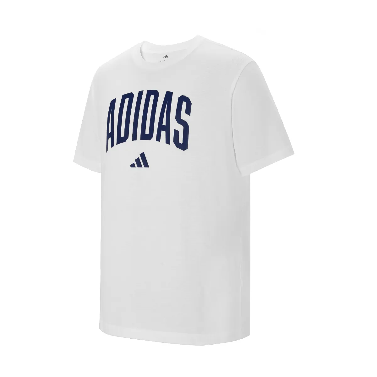 Adidas T-Shirts Men's White Crew Neck Moderate