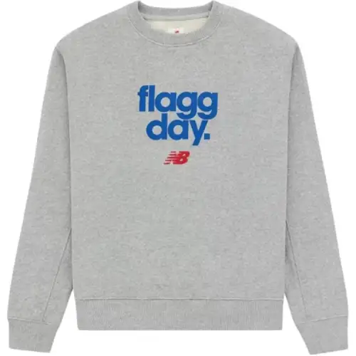 New Balance Sweatshirts Unisex Gray Crew Neck Moderate Regular