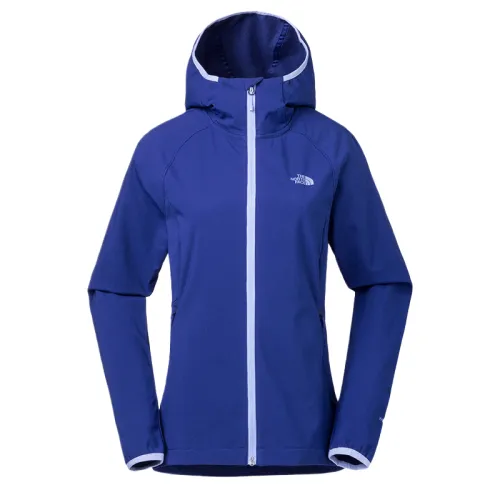 THE NORTH FACE Jackets Women's Blue Hooded Moderate Soft Shell