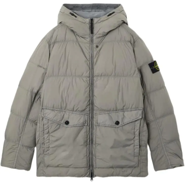 STONE ISLAND Down Jacket Unisex Cement