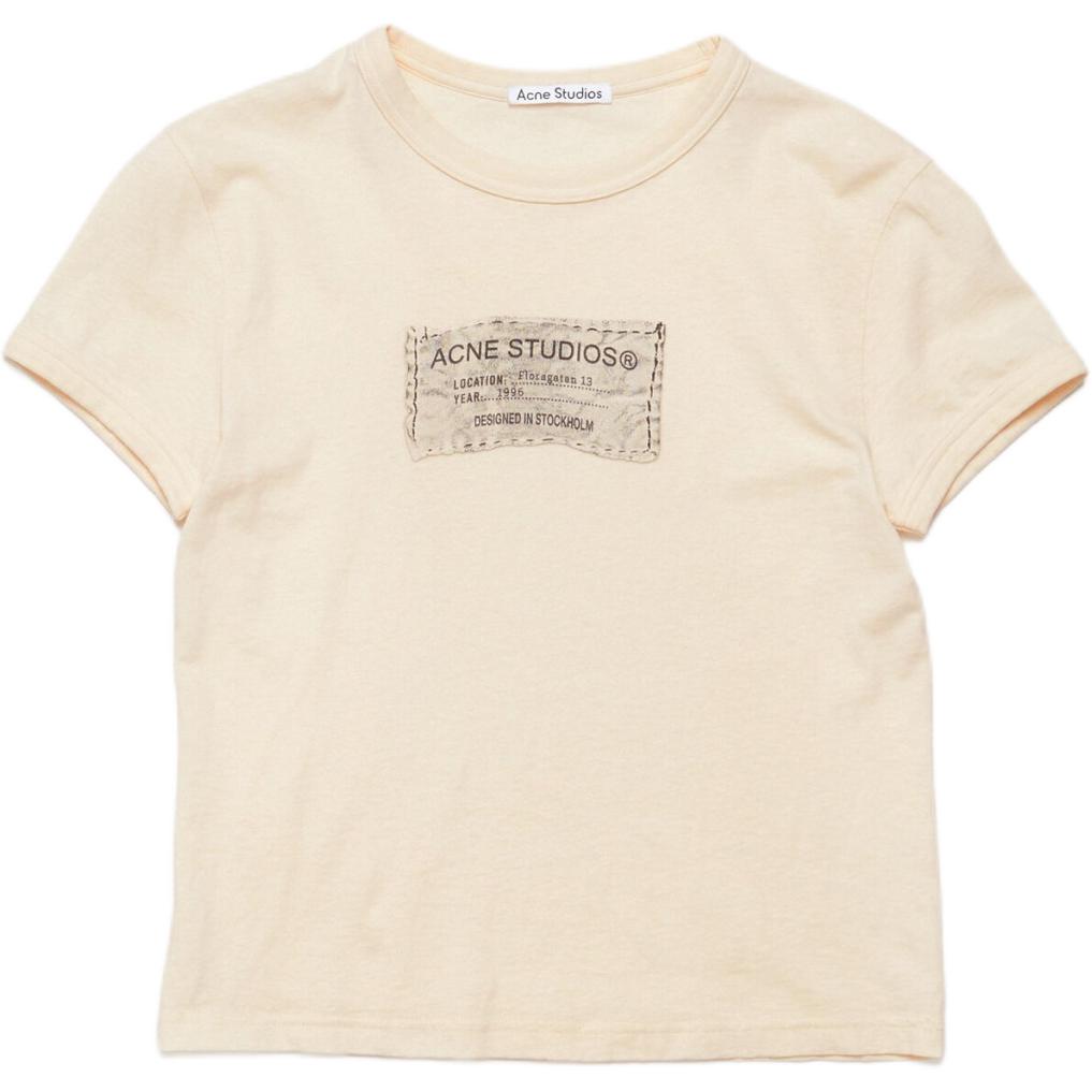 Женская футболка Acne Studios (оранжевая)