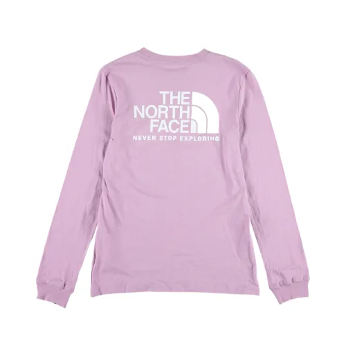 THE NORTH FACE T Shirts Women's Light Purple Crew Neck Moderate