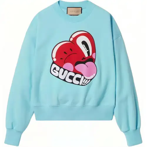GUCCI Sweatshirt Women's Light Blue