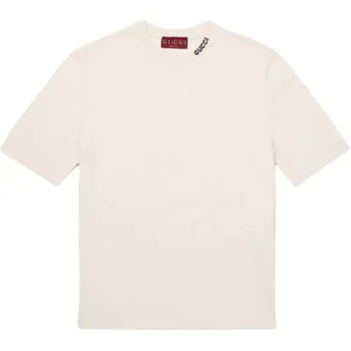 GUCCI Logo Intarsia Knit T Shirt