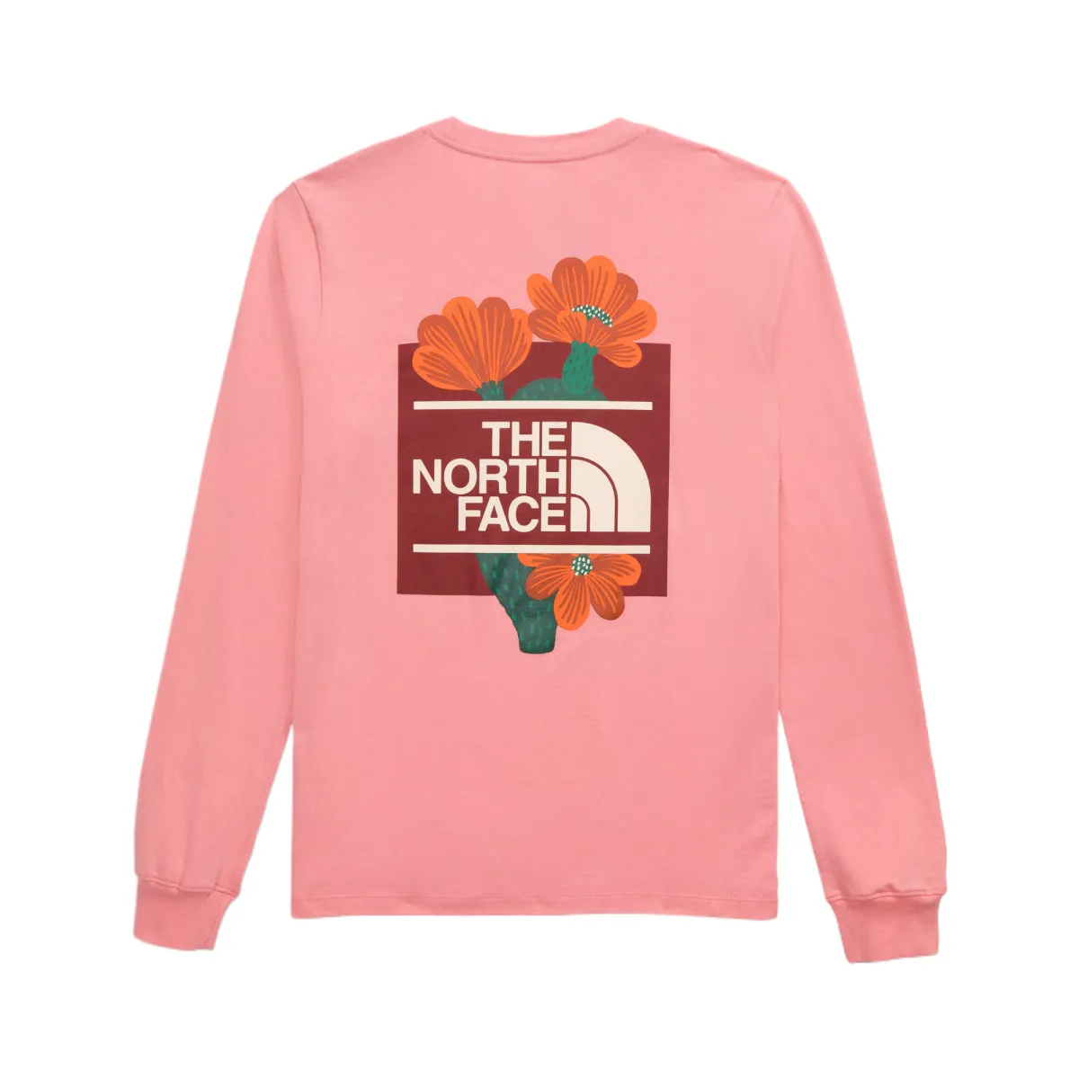 THE NORTH FACE T-Shirts Women's Pink Crew Neck Moderate Straight Fit