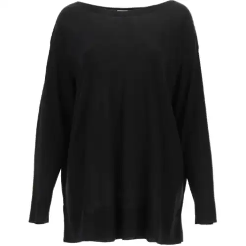 PRADA Sweaters Women's Black Boat Neck Moderate Other